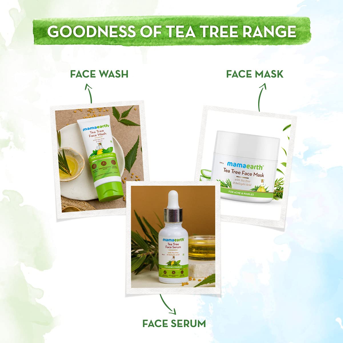 Mamaearth Tea Tree Oil-Free Moisturizer: Tea Tree & Salicylic Acid, 80 ml
