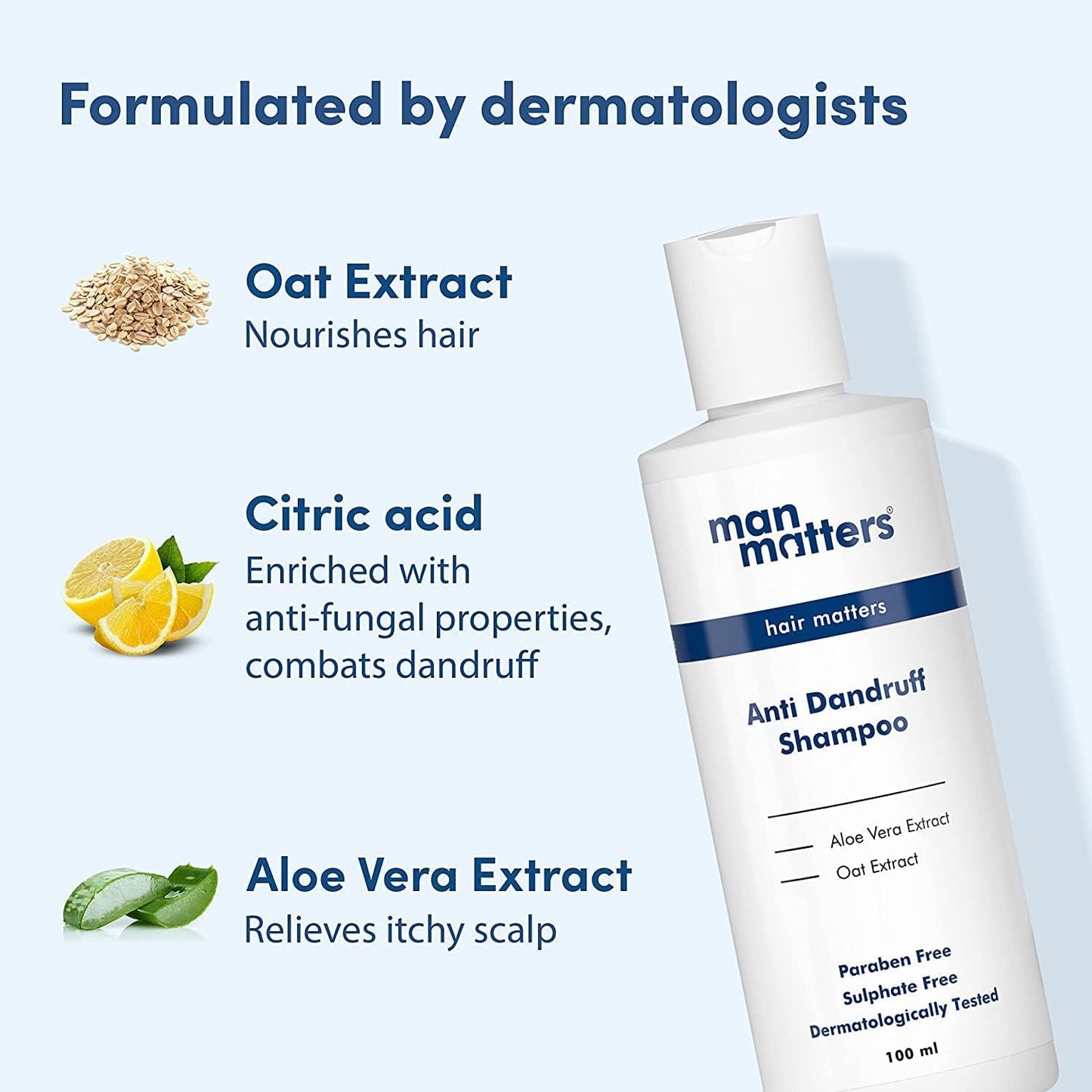 Green Velly Man Matters Advanced Anti-Dandruff Shampoo: 100 ml