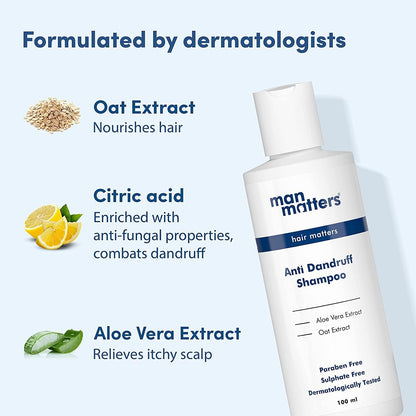 Green Velly Man Matters Advanced Anti-Dandruff Shampoo: 100 ml