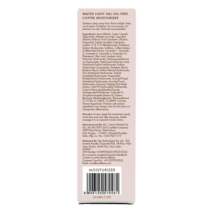 mCaffeine Coffee Oil-Free Face Moisturizer: Hyaluronic Acid, 50 ml