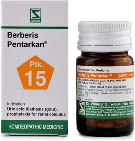 Dr. Willmar Schwabe Berberis Pentarkan Tablets: