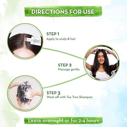 Mamaearth Tea Tree Anti Dandruff Hair Oil: Tea Tree & Ginger Oil, 250 ml