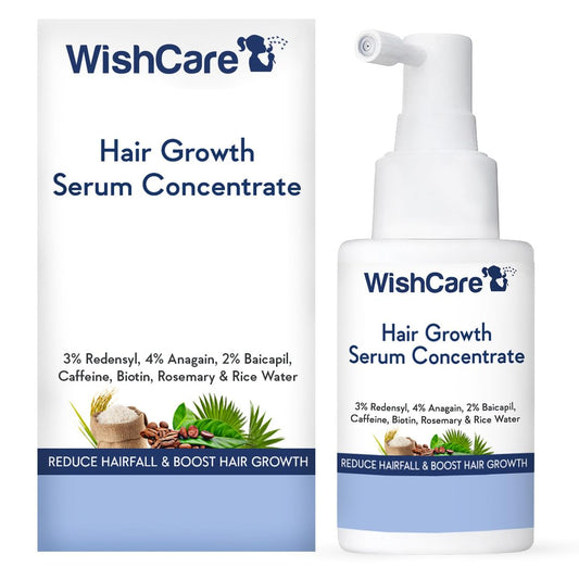 Wishcare Hair Growth Serum Concentrate: Rosemary, 3% Redensyl, 4% Anagain, 2% Baicapil,
