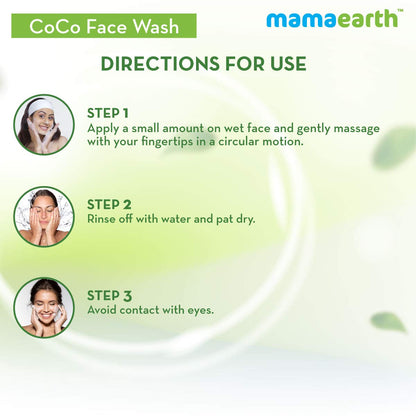 Mamaearth CoCo FaceWash: Coffee & Cocoa, 100 ml