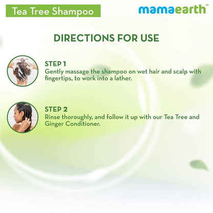 Mamaearth Tea Tree Anti Dandruff Shampoo: Tea Tree & Ginger Oil, 250 ml