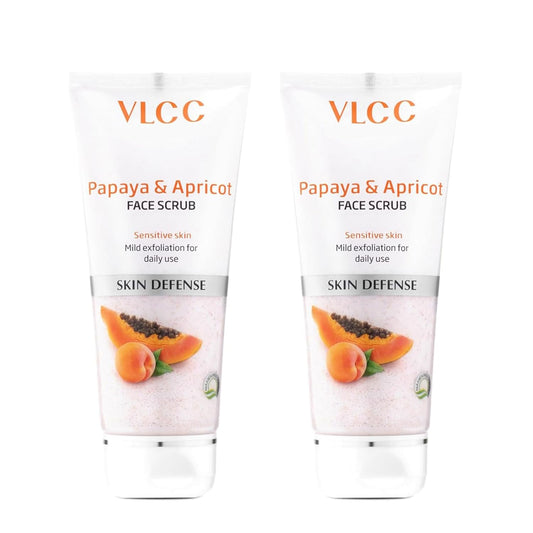 VLCC Papaya & Apricot Face Scrub: 80g, Pack of
