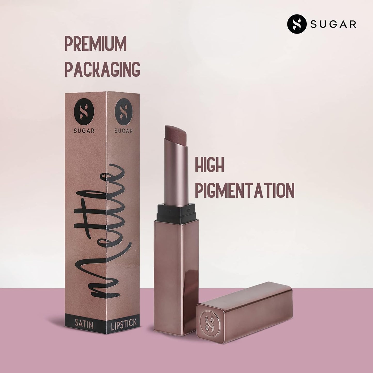 SUGAR Cosmetics Mettle Satin Lipstick: 07 Gabriella