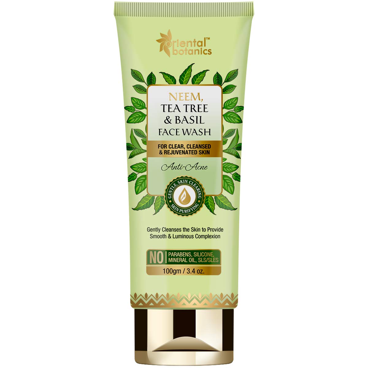 Oriental Botanics Neem, Tea Tree & Basil Face Wash: 100 ml