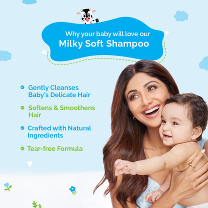 Mamaearth Milky Soft Shampoo: Oats, Milk & Calendula, 400 ml