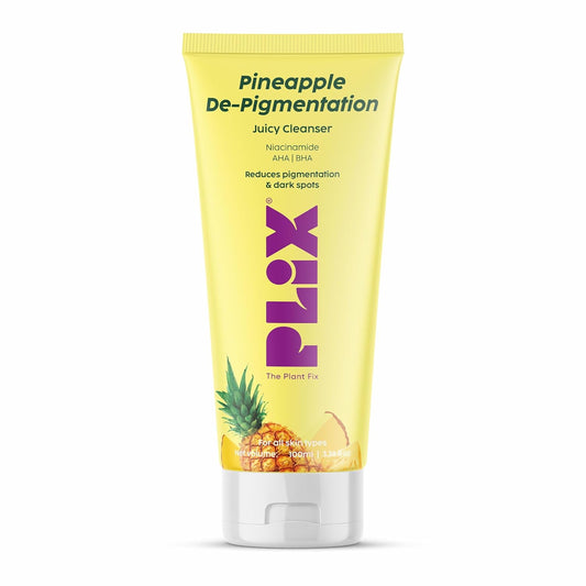 PLIX - THE PLANT FIX 5% Pineapple Foaming Facewash For Depigmentation,100ml | Cleanser For