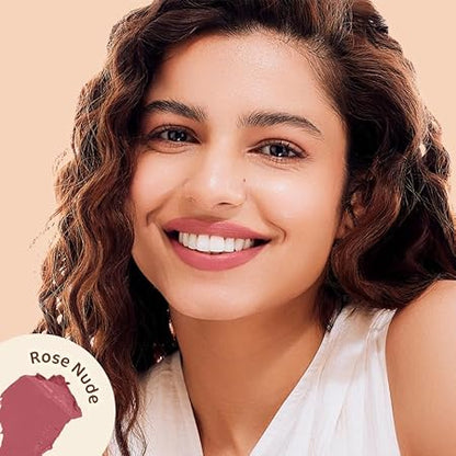 Mamaearth Creamy Matte Long Stay Lipstick- 4.2g (Rose Nude)