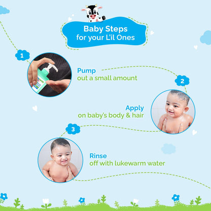 Mamaearth Milky Soft Head to Toe Wash: Oats, Milk & Calendula, 400 ml