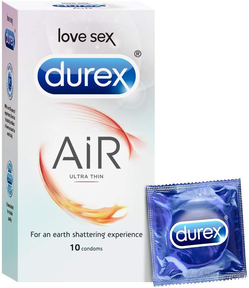 Durex Air Condoms, Ultra Thin, 10