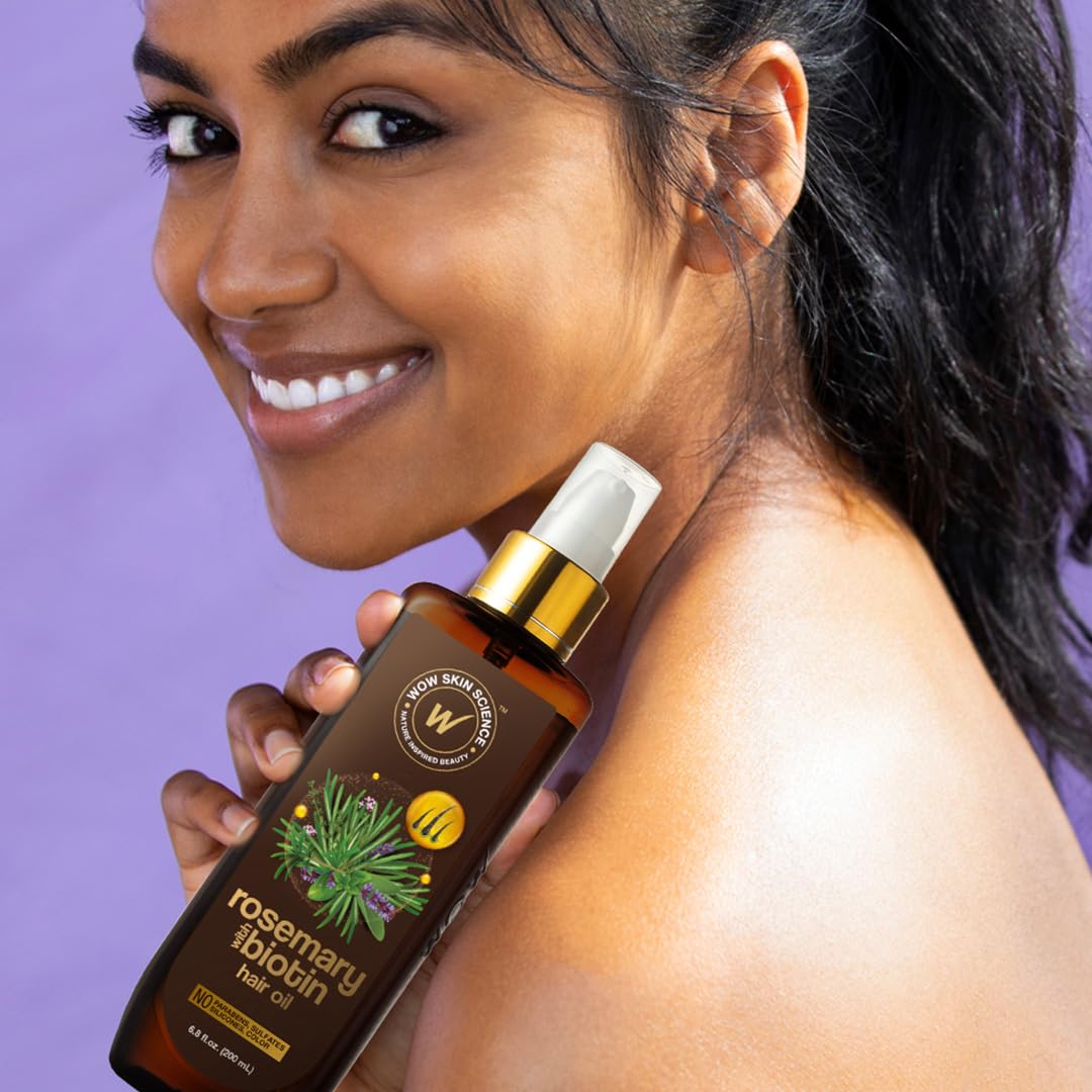 WOW Rosemary Biotin Hair Oil: 6.8 oz