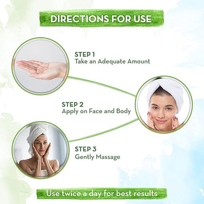 Mamaearth Ubtan Ultra Light Gel Oil-Free Moisturizer For Face, Body And Hands; With Turmeric & Saffron  200 ml