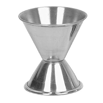 iKonbi Stainless Steel 4 Piece Bar Set Large - Cocktail Shaker 750 ml, Ice Tong, Double Wall Ice Bucket 1500 ml and Peg Measure 30/60 ml