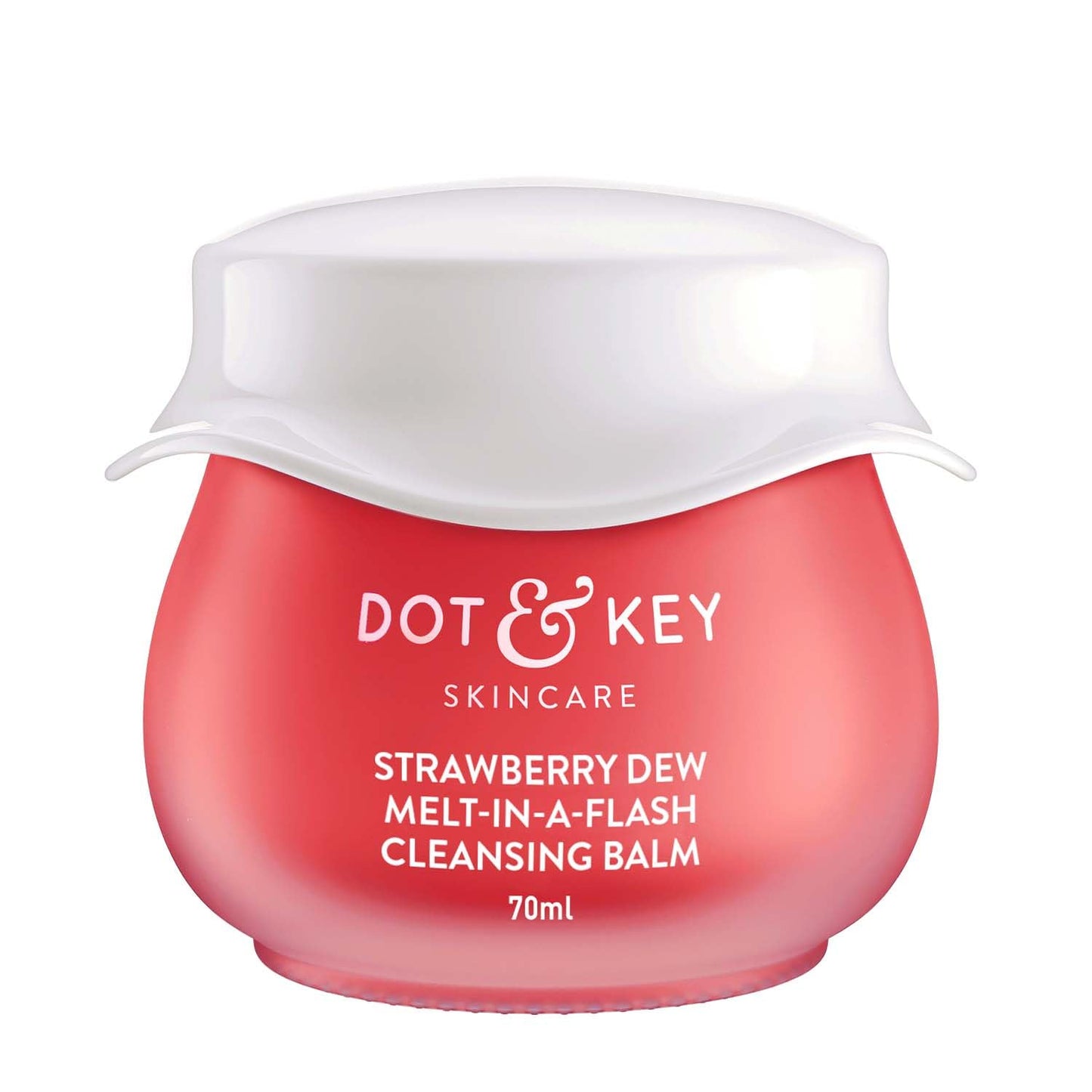 Dot & Key Strawberry Dew Melt-in-a-Flash Cleansing Balm - 70ml | Gentle, Hydrating, Makeup