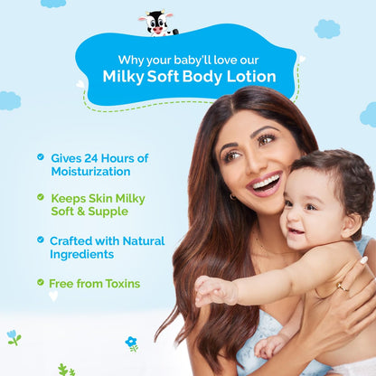 Mamaearth Milky Soft Body Lotion: Oats, Milk & Calendula, 400 ml
