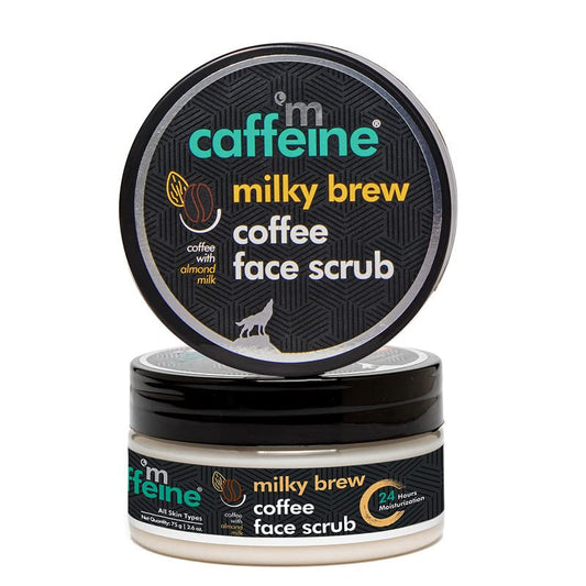 mCaffeine Latte Face Scrub: Coffee, Almond Milk, 75 g
