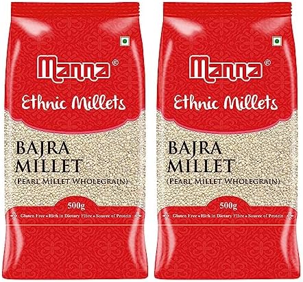Manna 100% Whole Grain Bajra Pearl Millet Natural Grains Sajje Kambu Pindi Sajjalu Bajri 1