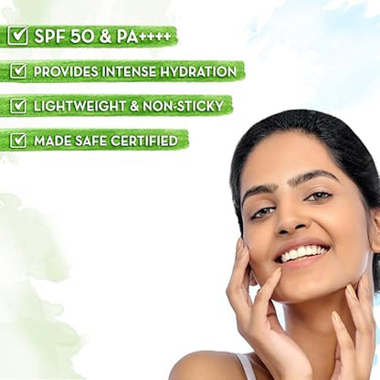 Mamaearth HydraGel Indian Sunscreen: SPF 50 PA++++, 50 g