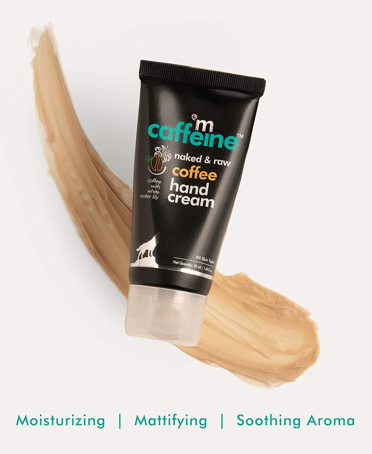 mCaffeine Coffee Hand Cream: Almond Oil & Shea Butter, 50 ml