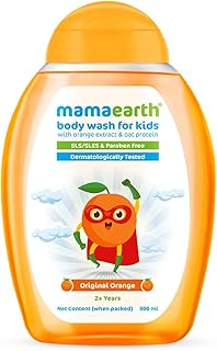 Mamaearth Original BodyWash for Kids: Oat Protein & Orange, 300