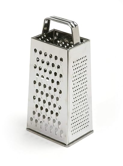 iKonbi Stainless Steel Chapati Roti Chimta with Pakkad Utensil Holder and 4 Way Grater and Slicer.