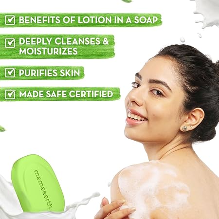 Mamaearth Neem Moisturizing Lotion Soap: Pack of 4, 125 g