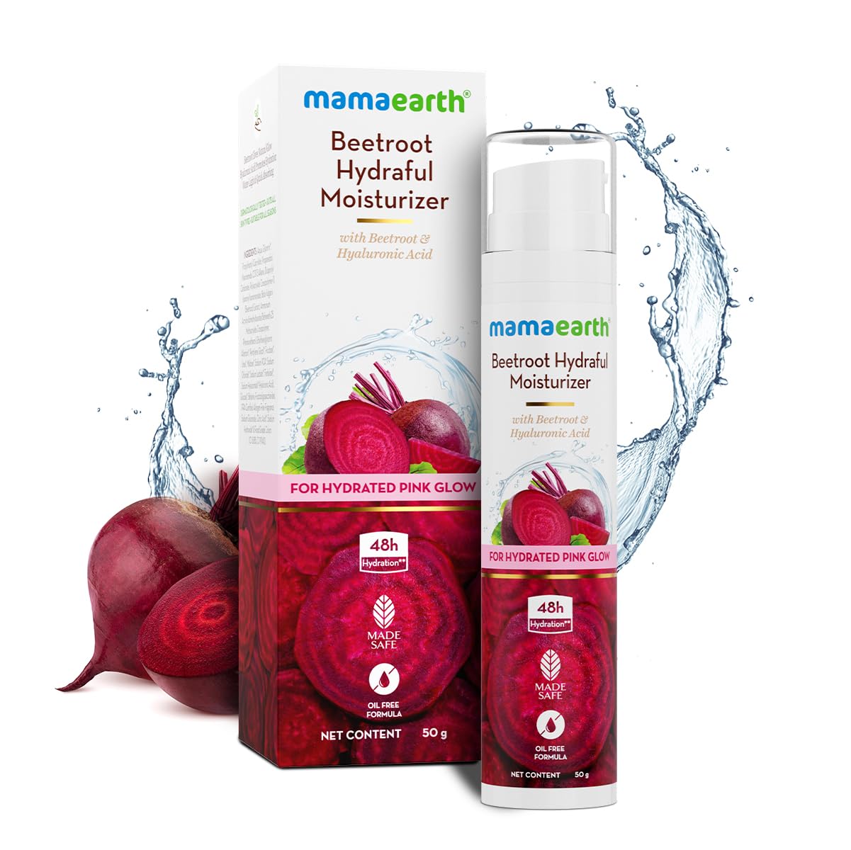 Mamaearth Beetroot Hydraful Moisturizer Lotion: 50 ml
