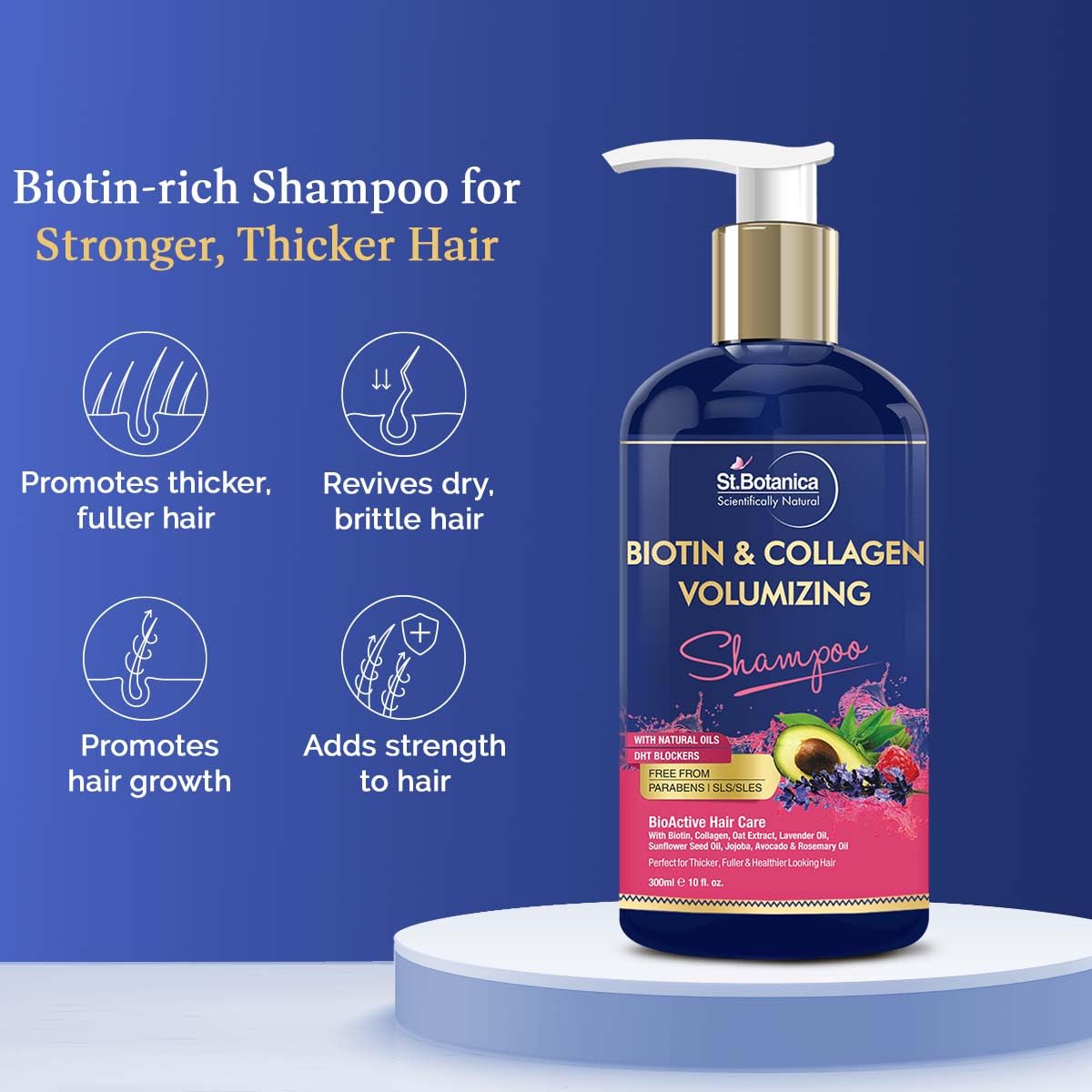 StBotanica Biotin & Collagen Volumizing Shampoo: 300 ml
