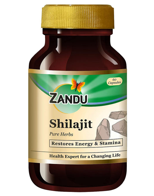 Verem Zandu Shilajit Capsules: Natural Shilajit
