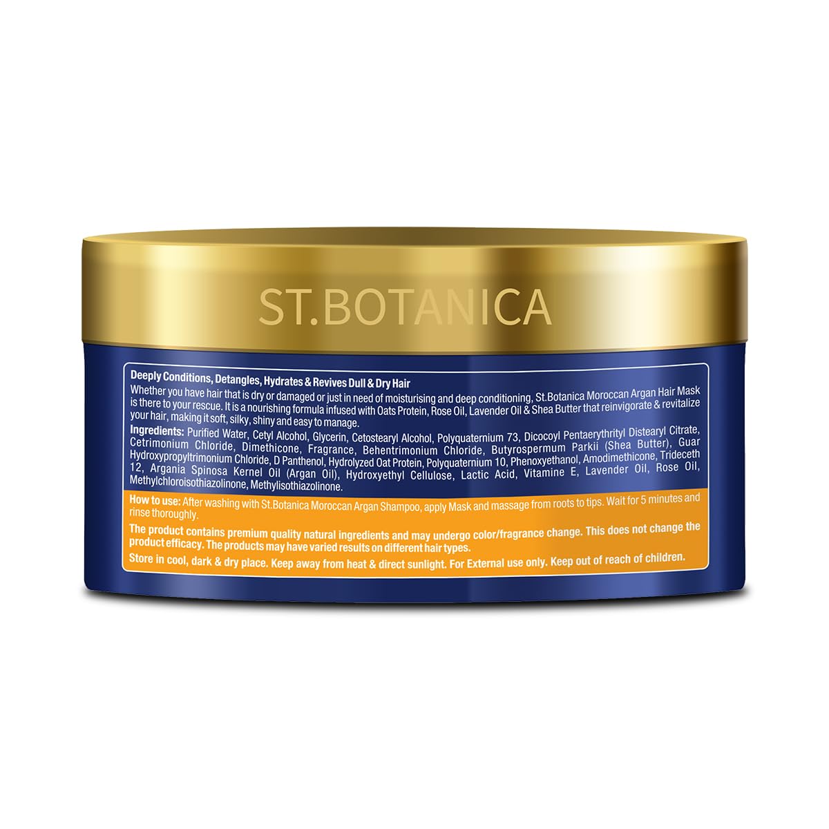 StBotanica Moroccan Argan Hair Mask: Deep Conditioning, 200 ml