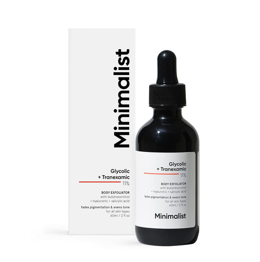 Minimalist 11% Glycolic & Tranexamic Acid Body Exfoliator: