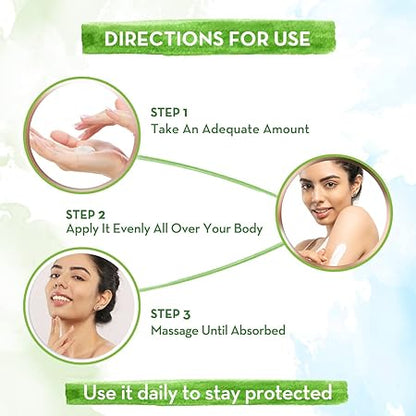 Mamaearth Ubtan Sunscreen BodyLotion: SPF 30, Turmeric & Saffron, 300 ml