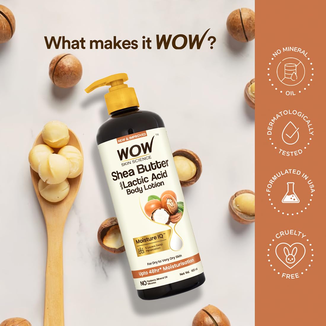 WOW Shea & Cocoa Butter Moisturizing Body Lotion: 300 ml