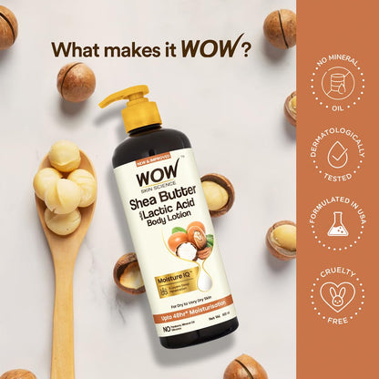 WOW Shea & Cocoa Butter Moisturizing Body Lotion: 300 ml