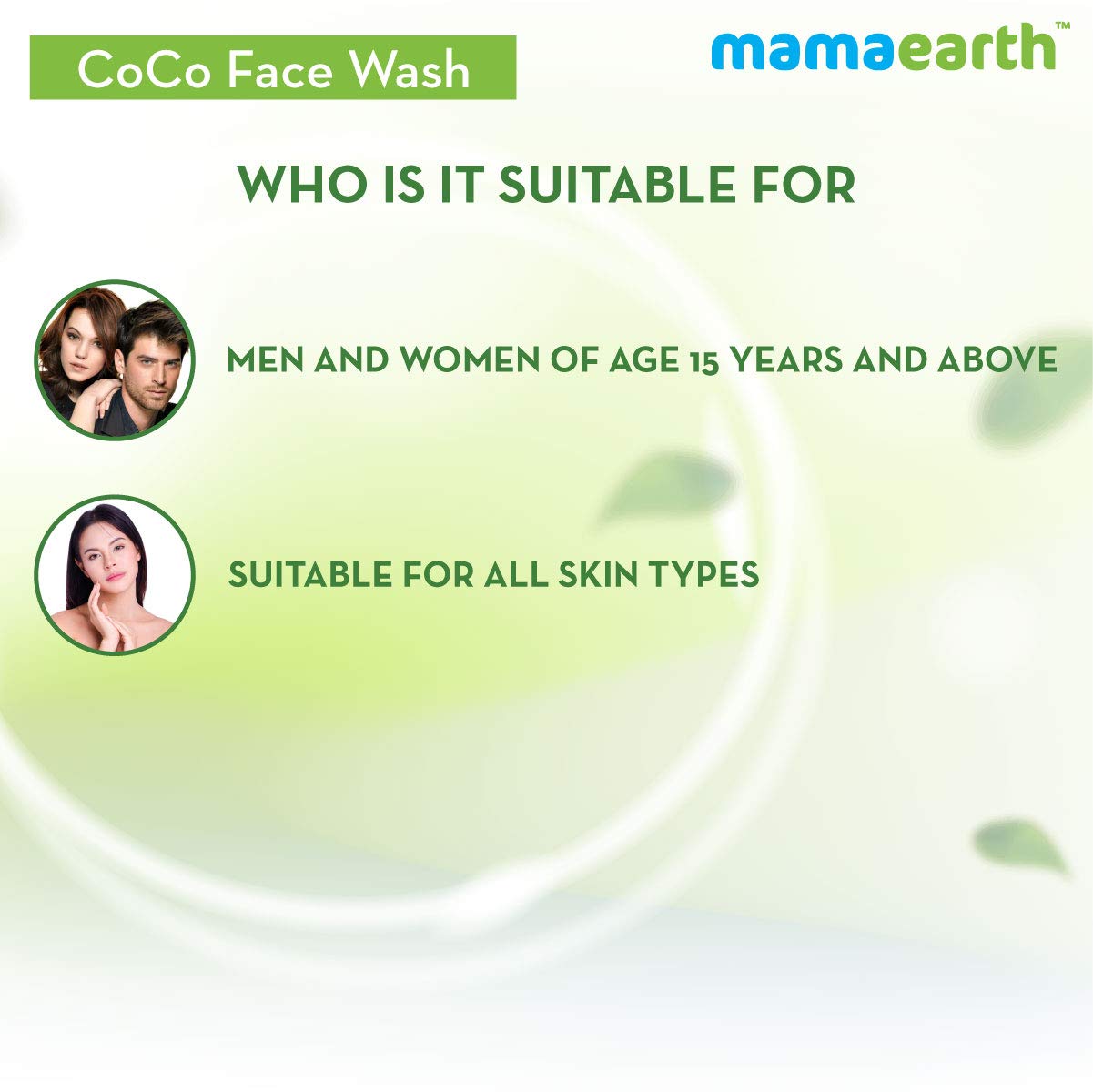 Mamaearth CoCo FaceWash: Coffee & Cocoa, 100 ml