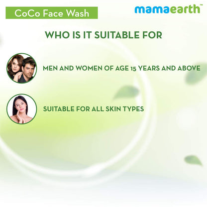 Mamaearth CoCo FaceWash: Coffee & Cocoa, 100 ml