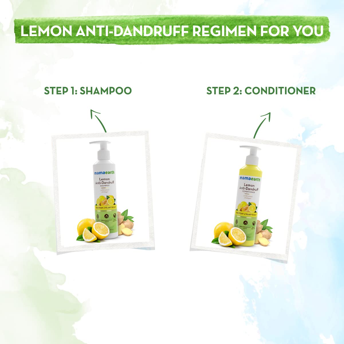 Mamaearth Lemon Anti-Dandruff Conditioner: Lemon & Ginger, 250 ml