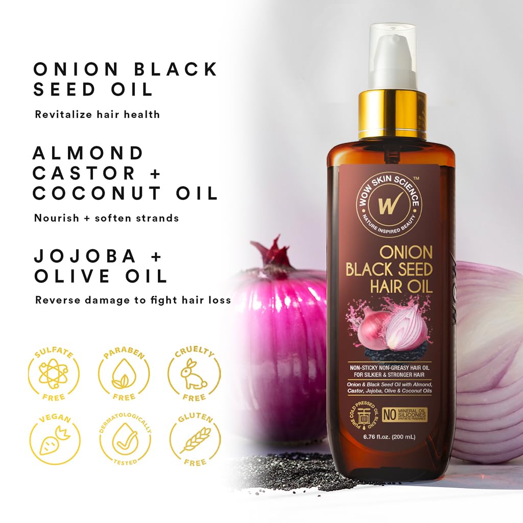 WOW Onion Black Seed Hair Oil: 200 ml