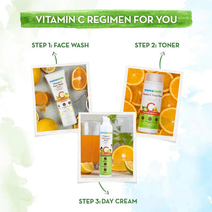 Mamaearth Vitamin C Face Wash: Vitamin C & Turmeric, 100 ml
