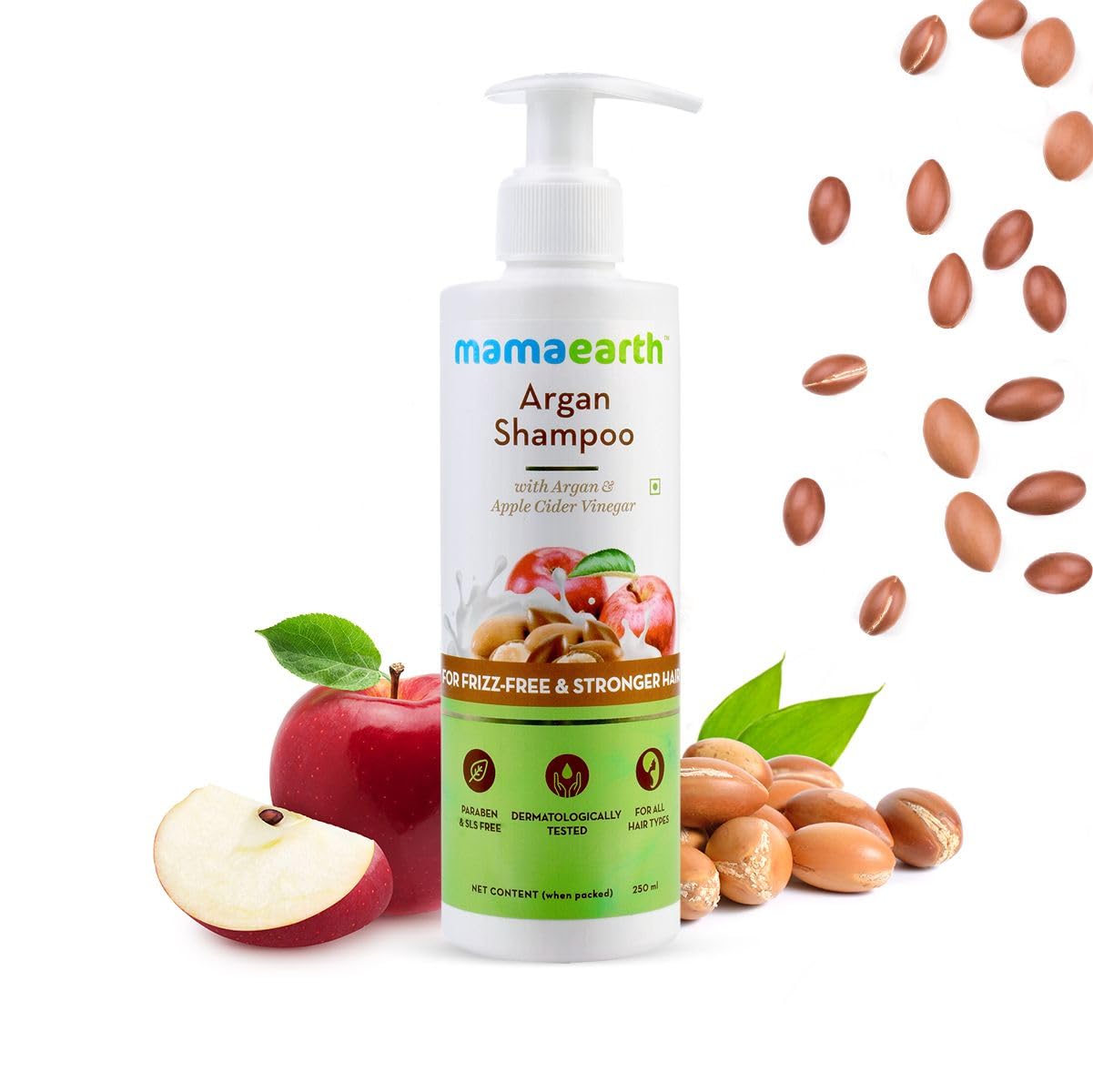 Mamaearth Argan & Apple Cider Vinegar Shampoo: 250 ml