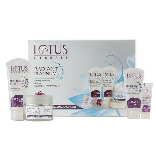 Lotus Herbals Radiant Platinum Anti-Ageing Facial Kit:
