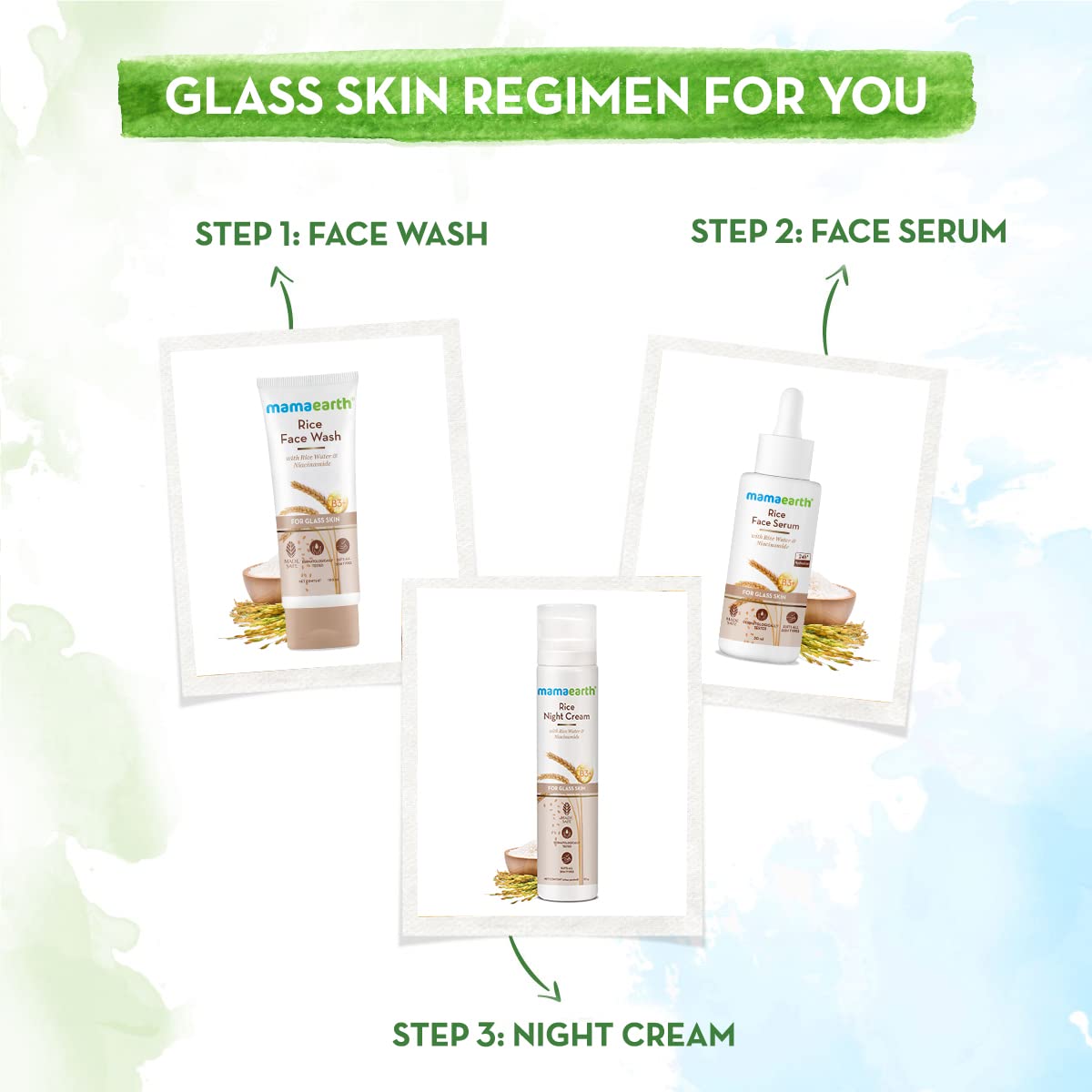 Mamaearth Rice Night Cream: Rice Water & Niacinamide, 50 g