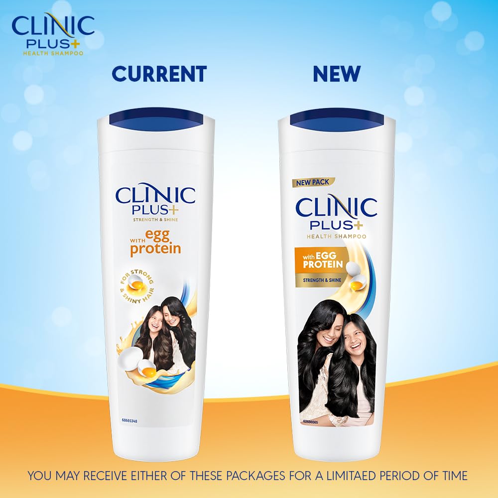 Clinic Plus Strength & Shine Shampoo: Egg Protein, 355 ml