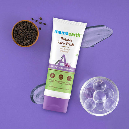 Mamaearth Retinol Face Wash: Retinol & Bakuchi, 100 ml
