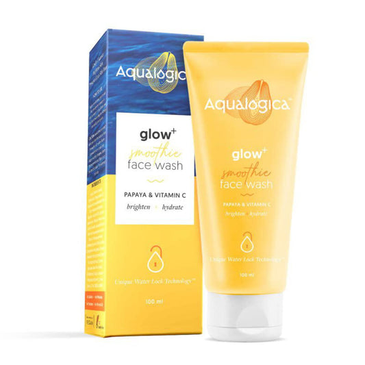 Aqualogica Glow+ Smoothie FaceWash for Deep Cleansing Skin Brightening with Vitamin C Pa