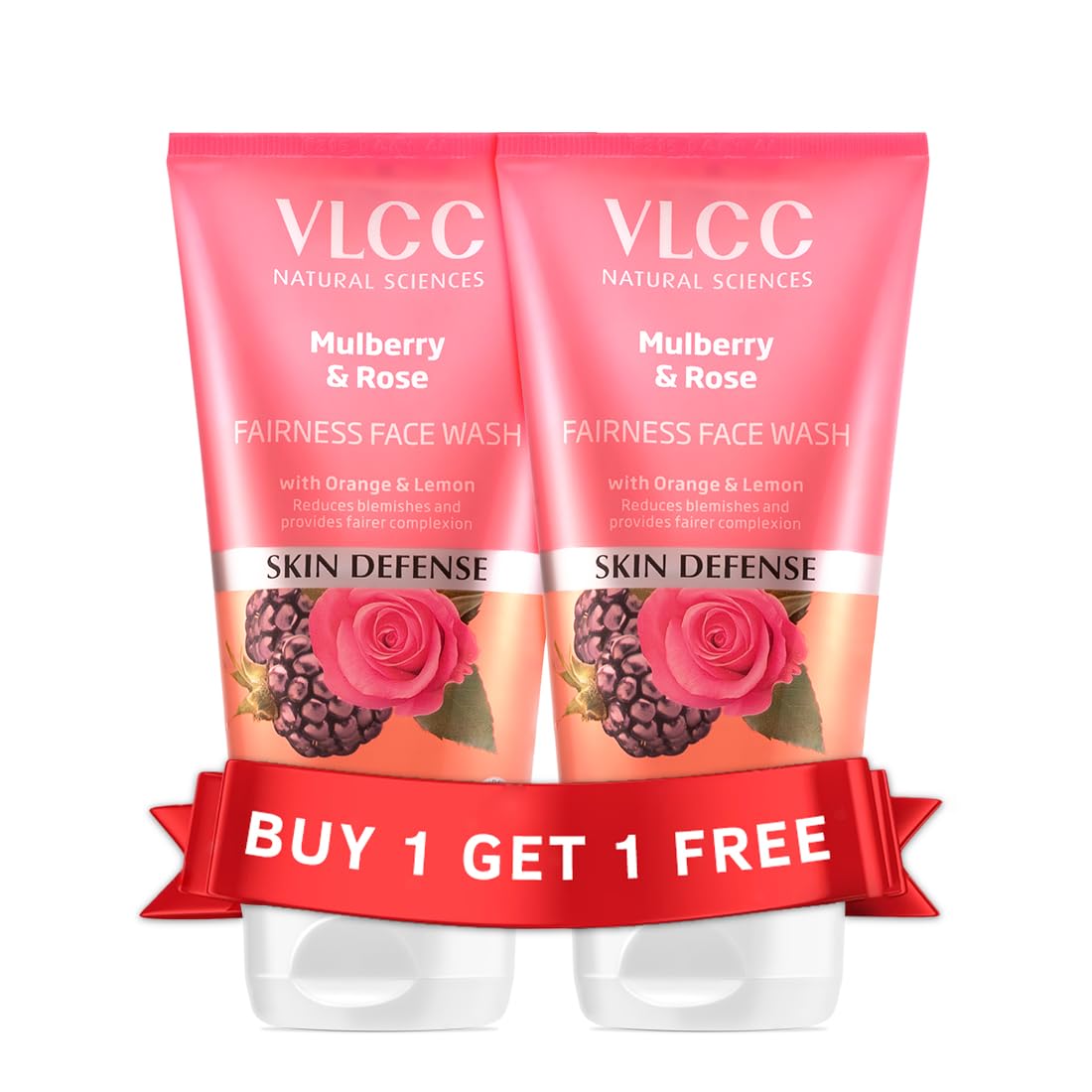 VLCC Mulberry and Rose Face Wash: 150ml, Pack of