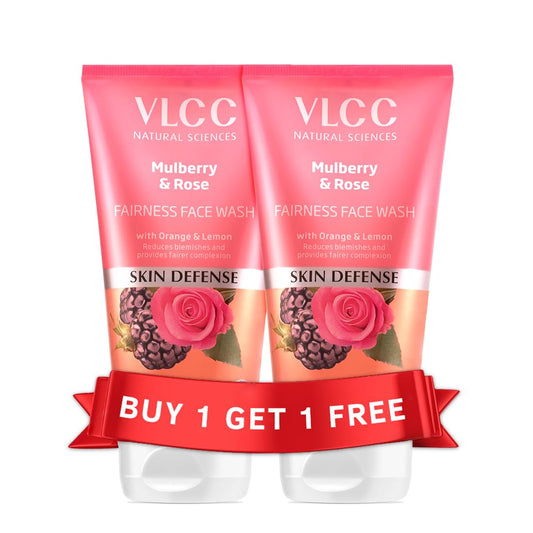 VLCC Mulberry and Rose Face Wash: 150ml, Pack of